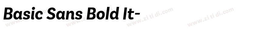 Basic Sans Bold It字体转换 Basic Sans Bold It字体转换
